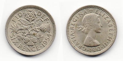 6 pence 1954