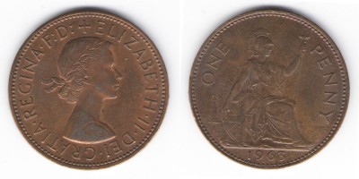 1 penny 1963