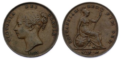 1 pêni 1857