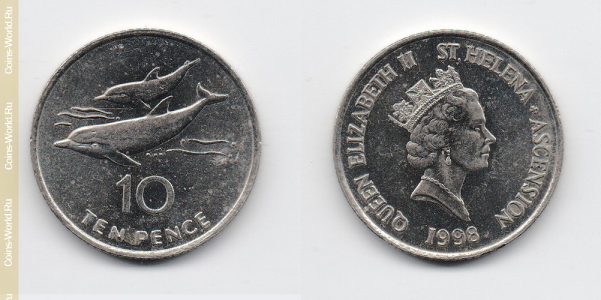 10 peniques 1998, Reino Unido