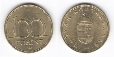 100 форинтов 1993 год