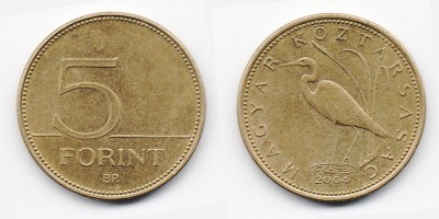 5 forint 2004