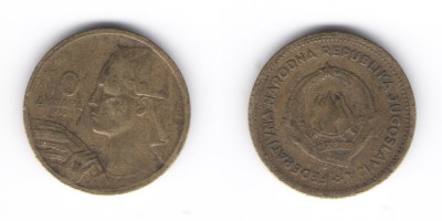 10 dinara 1955