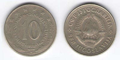 10 dinares 1978