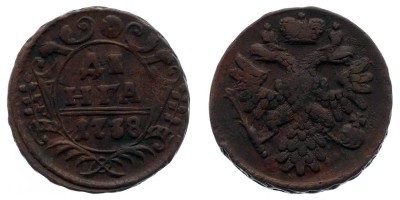 1 деньга 1738 года