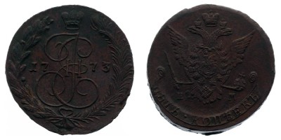 5 копеек 1773 года
