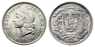 1 песо 1952 года