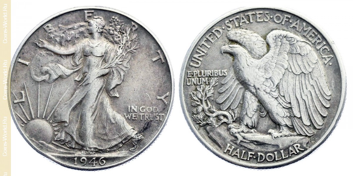 ½ dólar 1946, EUA