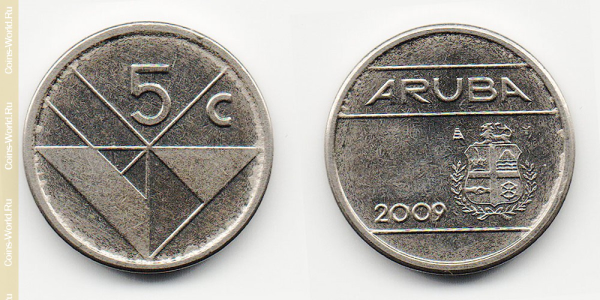 5 центов 2009 года Аруба