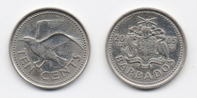 10 центов 2005 года