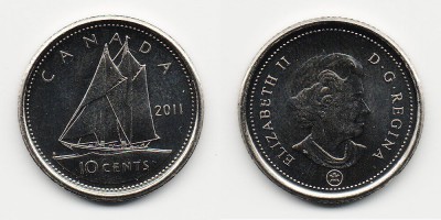 10 центов 2011 года