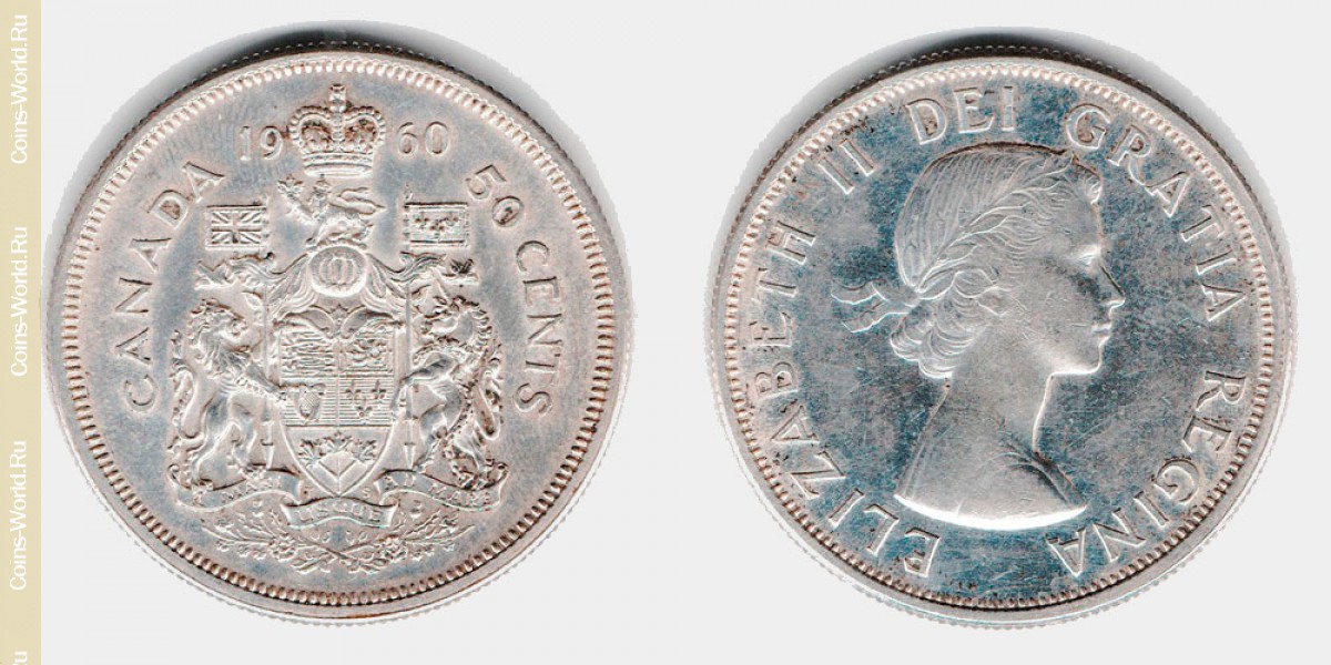 50 cêntimos 1960, Canadá