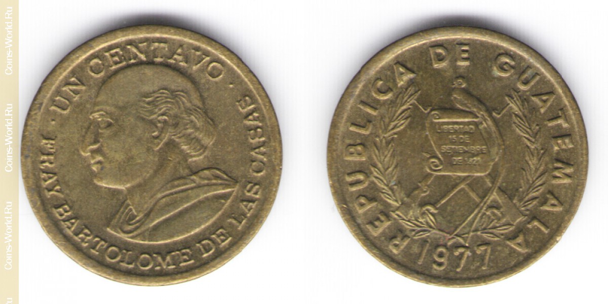 1 centavo 1977 Guatemala