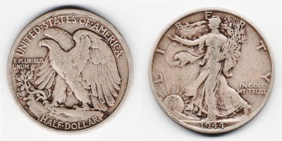 ½ dollar 1944 S