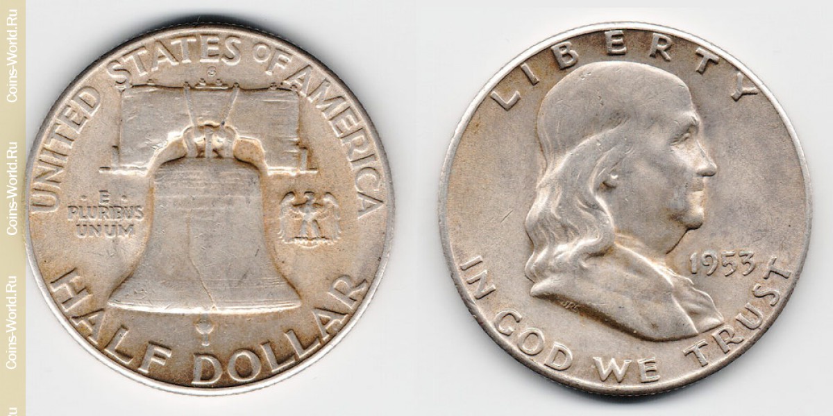 ½ dólar  1953, EUA