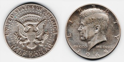 ½ доллара 1965 года 