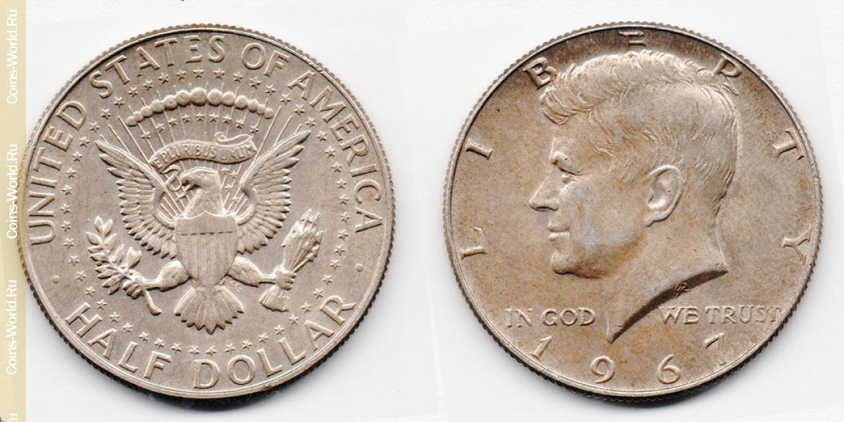 ½ dólar  1967, Estados Unidos
