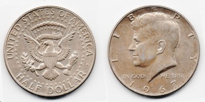 ½ dólar  1967