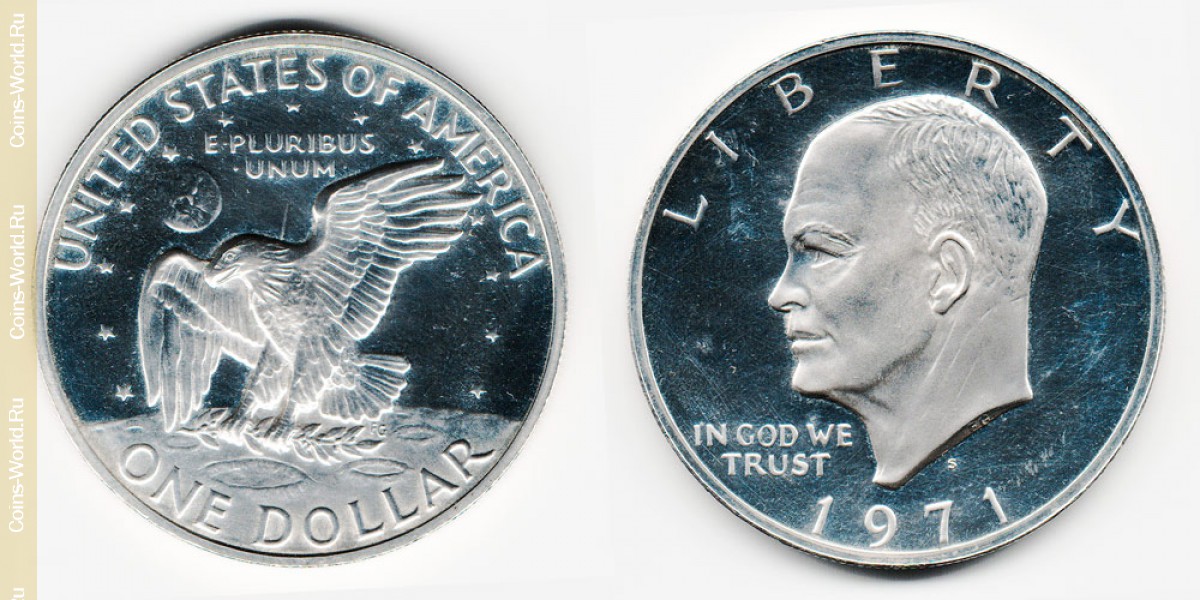1 dólar  1971, EUA