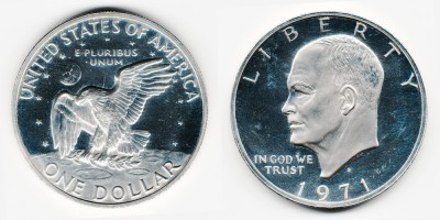 1 dólar  1971