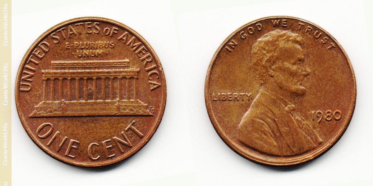 1 cêntimo  1980, EUA