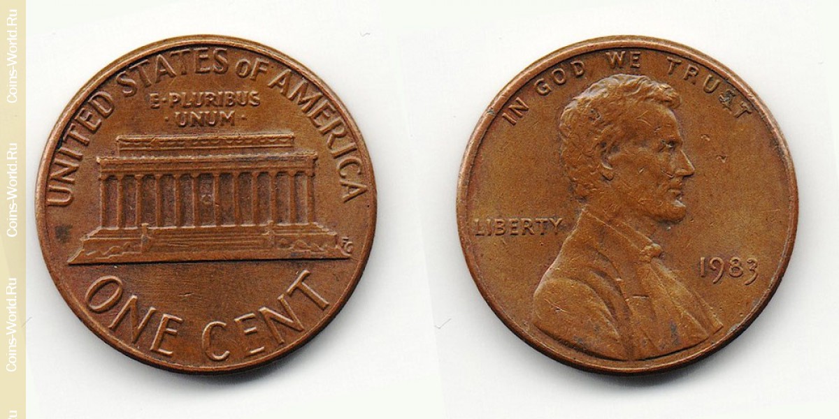 1 цент 1983 года США