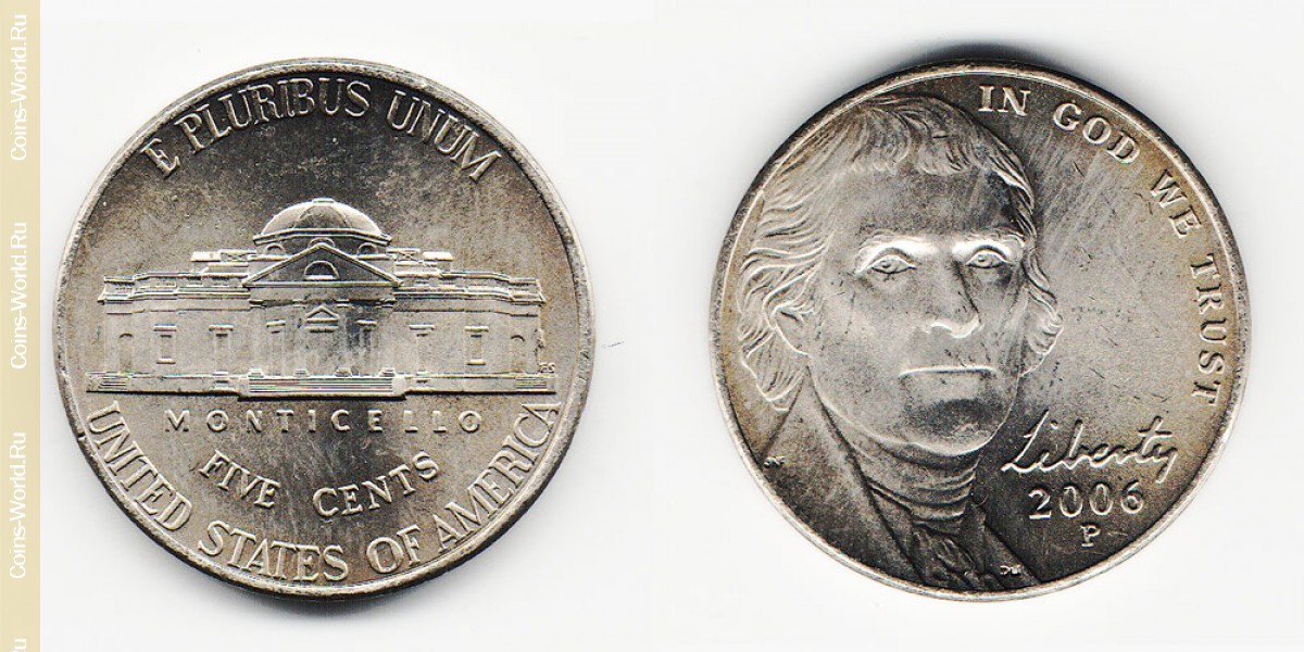 5 центов 2006 года США