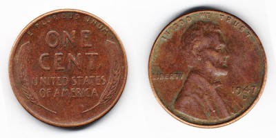 1 цент 1947 года