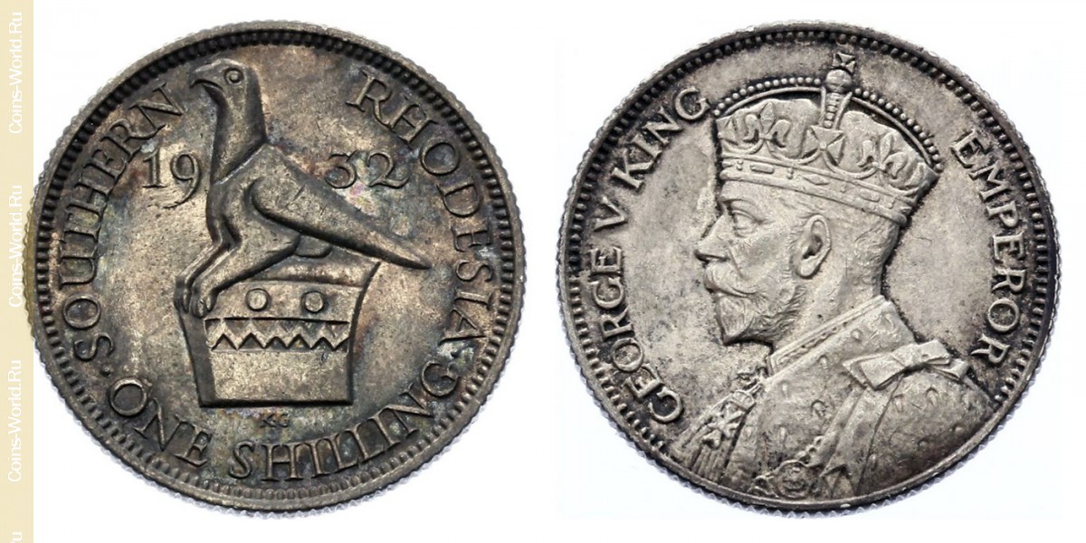 1 shilling 1932, Rodésia do Sul