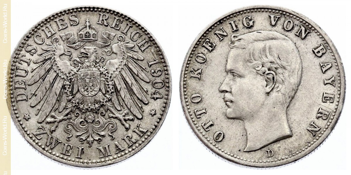 2 marcos 1904, Alemán (Imperio)
