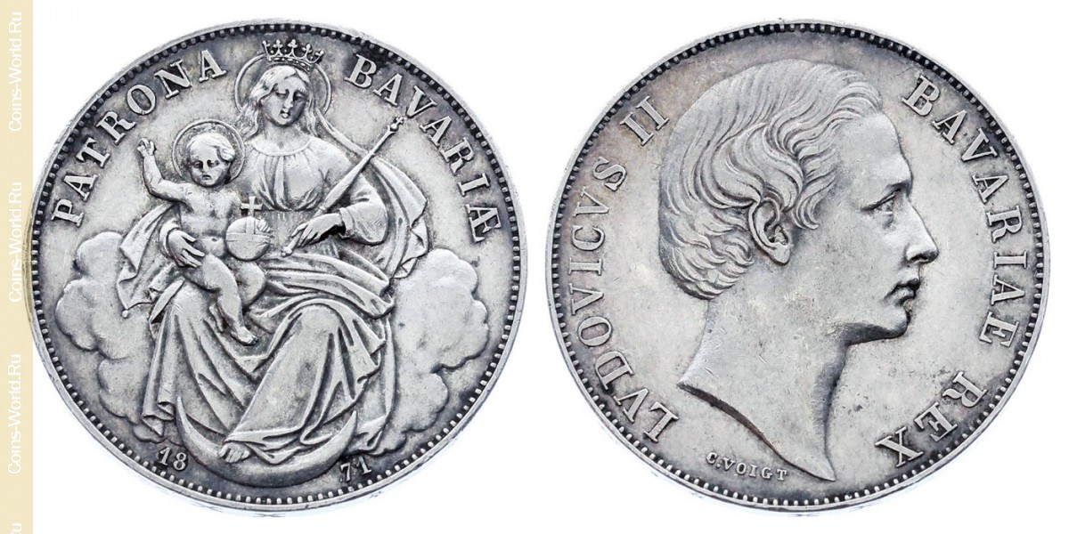 1 Táler 1871, Baviera
