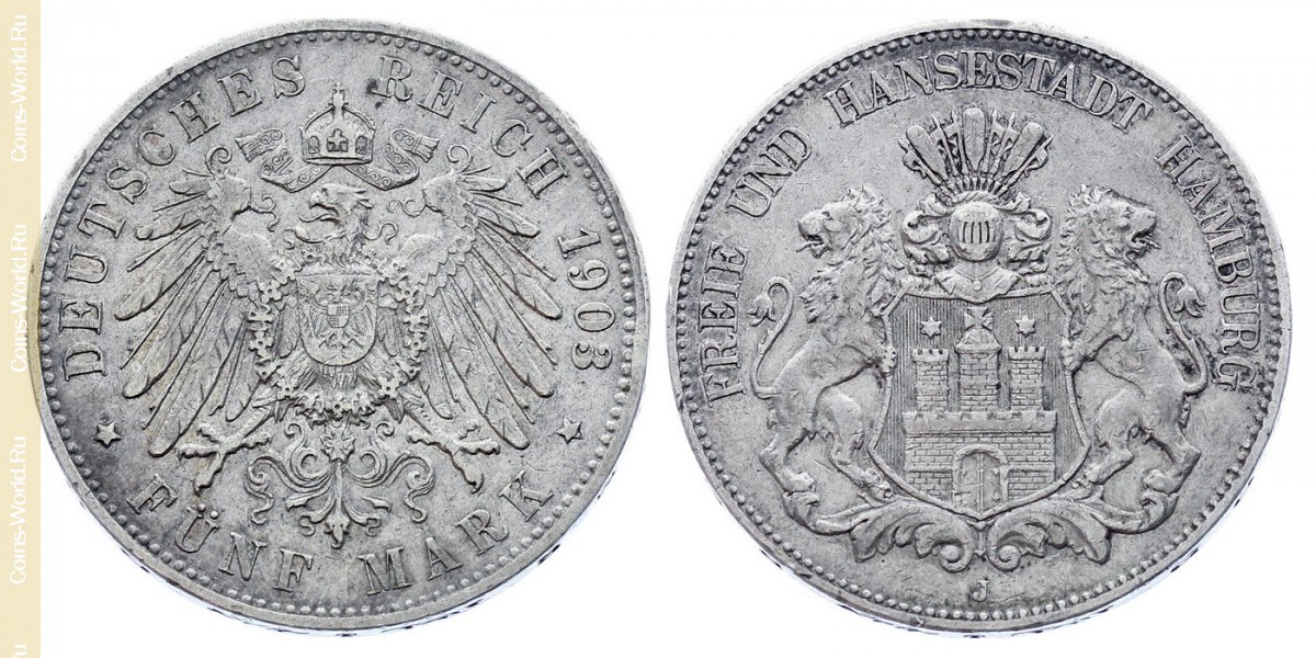 5 марок 1903 года, Германская империя