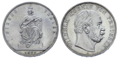 1 талер 1871 года