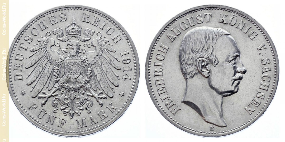 5 марок 1914 года, Германская империя