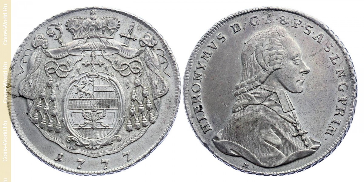1 thaler 1777, Salzburg