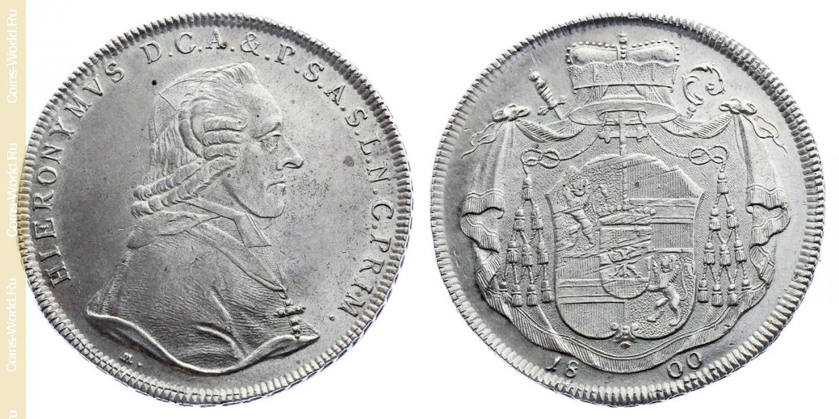 1 taler 1800, Salzburgo