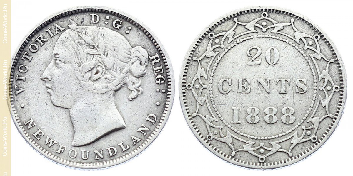 20 cêntimos 1888, Domínio de Terra Nova
