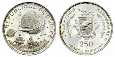 250 франков 1969 года