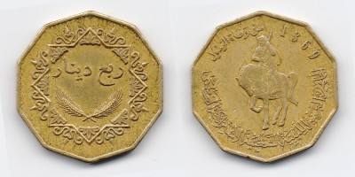 ¼ динара 2001 года