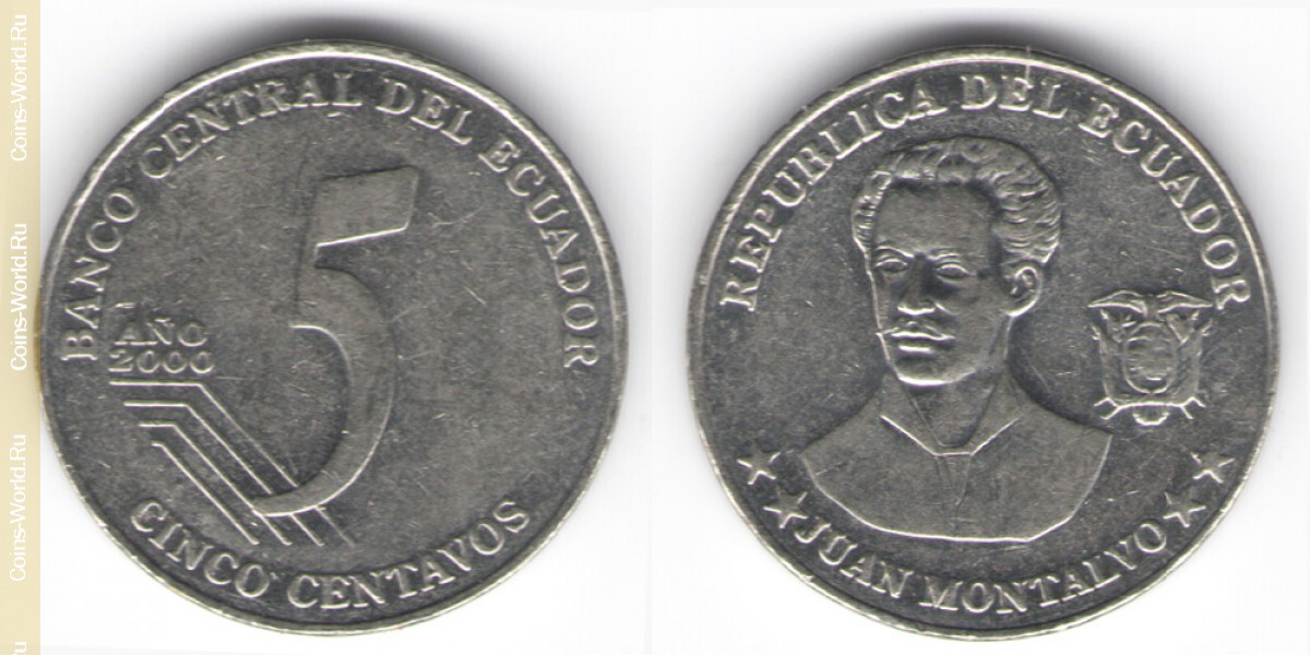 5 centavos 2000 Equador