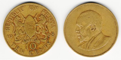 10 центов 1968 года