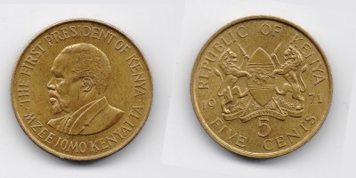 5 centavos 1971