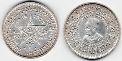 500 франков 1956 года