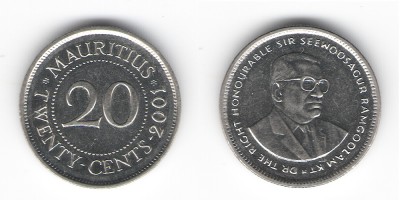 20 центов 2001 года