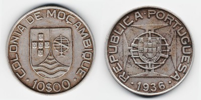 10 escudos 1936
