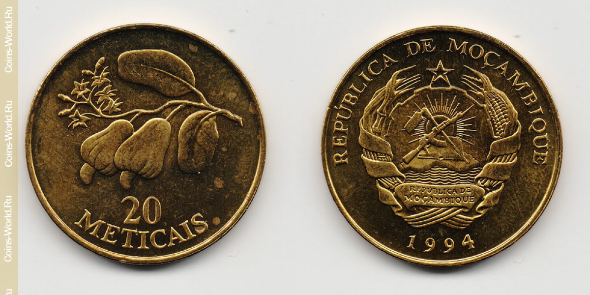 20 meticais 1994, Moçambique