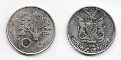 10 центов 1998 года