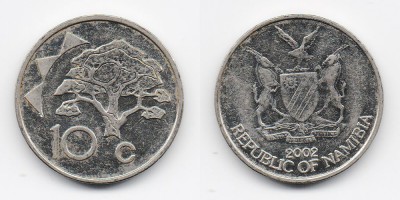 10 центов 2002 года