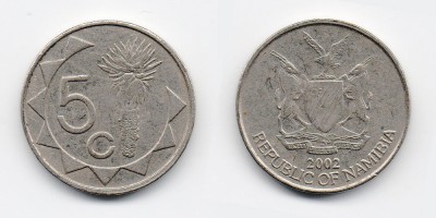 5 центов 2002 года