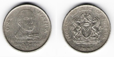 1 naira 1991